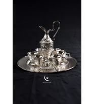 8 Parça Zemzem Takımı Hediyelik ve Sunumluk Set (Gri)