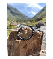 Erkek - Zarif Tasarım Lav Taşı Doğal Taş Padore Bileklik  Handcrafted