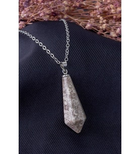 Benekli Jasper Taşı Kolye (Karışık)