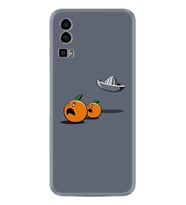 General Mobile GM 23 Kılıf Resimli Desenli Baskılı Silikon Orange Escape 1374
