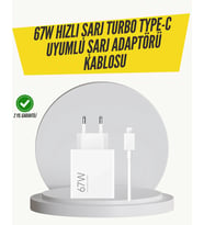 67w Turbo Hızlı Şarj Adaptörü Ve Type-c Kablo Güvenli Şarj Teknolojisi