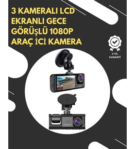 G-sensör Ve Hareket Algılama Destekli 1080p Araç İçi Güvenlik Kamerası
