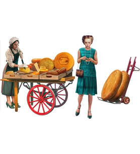 Miniart 38076 1:35 1:35 Peynir Satıcıları