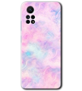Redmi Note 12 Pro 4G Kılıf HD Desen Baskılı Kılıf - Pembe-Duman