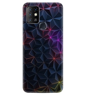 INFINIX Hot 10 Kılıf Silikon Desen Renkli Prizmalar 1783