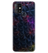 INFINIX Hot 10 Kılıf Silikon Desen Renkli Prizmalar 1783
