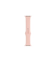 Apple Watch Ultra 49mm Uyumlu Band Serisi Klasik Kordon Silikon Strap Kayış (Beyaz-Pembe)