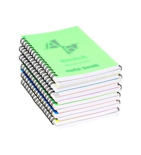 Klas Bloknot Spiralli Plastik Kapak Çizgili 72 Yaprak A6 (12 Li Paket)
