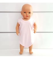 Pembe Sade Alttan Çıt-çıtlı Askılı Badi Zıbın