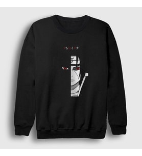 Presmono Unisex Siyah Itachi V2 Anime Naruto Sweatshirt 132299tt