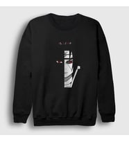 Presmono Unisex Siyah Itachi V2 Anime Naruto Sweatshirt 132299tt