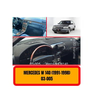 Mercedes - Benz W140 1991-1998 Ön Gögüs Panel Torpido Koruma Koruyucu Kilifi Halisi Örtüsü