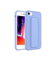 Apple iPhone SE 2022 Uyumlu Kılıf Zore Qstand Kapak (Lila)