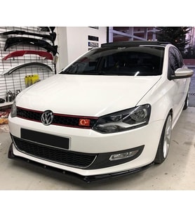 Vw Polo Mk5 Basic Ön Tampon Lip Piona Black 2009 2010 2011 2012 2013 2014 2015 2016 2017
