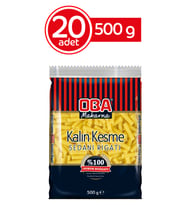 Kalın Kesme Makarna 500 Gr * 20 Adet