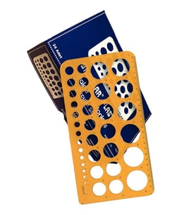 Daire Şablonu Büyük 1-36 Mm 1 Adet Yıldızlar Daire Şablonu 1-36 Mm Büyük 1 Adet