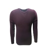 Ce-Ce 3005 Erkek Basic Sıfır YakaTriko Kazak - Bordo (Bordo)