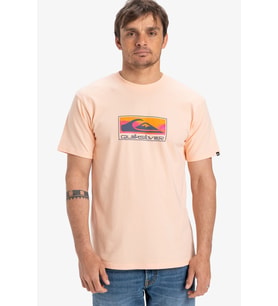Quiksilver Ev Gradient Box Erkek Tişört (Turuncu)