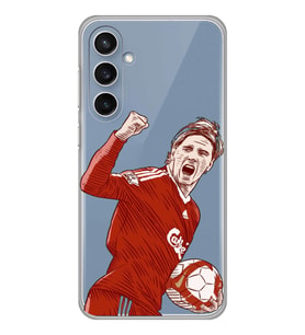 Samsung Galaxy S23 FE Uyumlu Fernando Torres Desenli Şeffaf Telefon Kılıfı