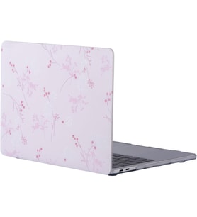 Macbook Air Kılıf 13 inç Flower05NL Eski USB Girişli Model 2010-2017 A1369 A1466 ile Uyumlu Açık Pembe