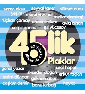 Karışık Sanatçılar 45 lik Plaklar - 2 Plak
