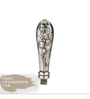 Mum Mühür Damga Kolu Premium Metal Çan Çiçeği Gümüş
