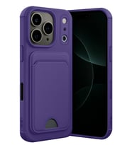 iPhone 17 Pro Kelvin Kartvizitli Silikon - Derin Mor