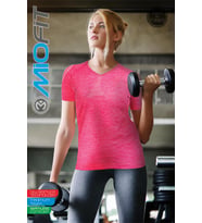 MioFit Kadın Dianthus Dikişsiz Spor Tişört (Pink)