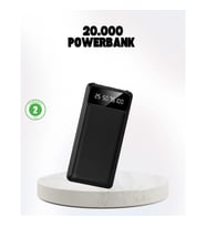 Mey İthalat® Çoklu Güvenlik Korumalı 20.000 mAh Powerbank Fener Özellikli