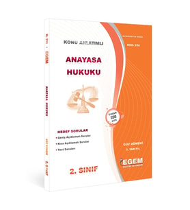Egem Yayınları Aöf Anayasa Hukuku Konu Anlatımlı Soru Bankası-güz Dönemi(3. Yarıyıl) (Çok Renkli)