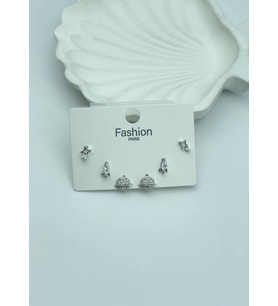 Vip Silver 6'lı Küpe - 25-vip132