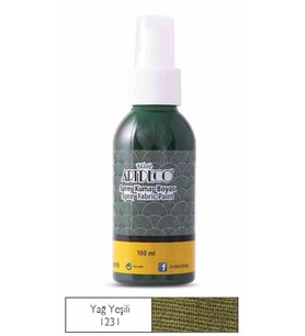 ARTDECO SPREY KUMAŞ BOYASI YAĞ YEŞİLİ 1231 100 ML ÜCRETSİZ KARGO