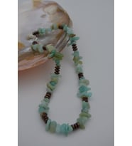 STONEAGE AMAZONİT VE HEMATİT TAŞLI KOLYE (Altın / Dore)