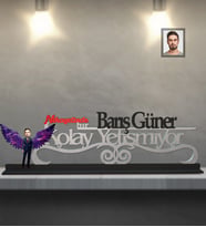 Kişiye Özel Babalar Günü Baba Karikatürlü Kolay Yetişmiyor Ahşap Biblo Model-3