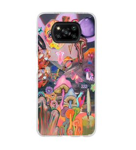 Poco X3 Pro Uyumlu Aesthetic Desenli Şeffaf Telefon Kılıfı