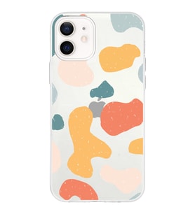 Apple iPhone 12 Mini Uyumlu Kapak Grunge Tasarımlı Şeffaf Silikon Kılıf