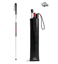 Katlanabilir Görme Engelli Bastonu – Standart Boy (Reflektif Bantlı, Kılıflı)