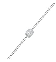 Modern Tasarım 0.30 Ct Baget Kare Tektaş Bileklik