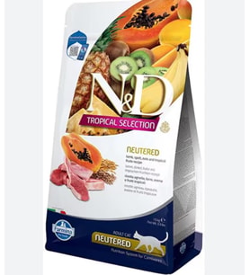 Nd Tropical Selection Serisi Kuzu Etli Tropikal Meyveli Kısırlaştırılmış Kedi Maması 1,5 Kg