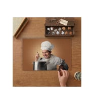 Aşçı Adam Tasarımı 240 parça Ahşap Puzzle Ahşap Kutuda MP00775