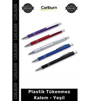 #Kalem Promosyon Logo Baskılı Kurumsal Ekonomik Kaliteli Ofis Okul Plastik Tükenmez Kalem Yeşil