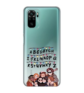Redmi Note 10/Note 10S Uyumlu Stranger Things Desenli Şeffaf Telefon Kılıfı