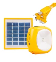 Şarjlı Solar Aydınlatma Seti Tek Panelli