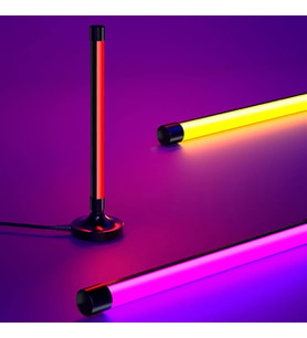 UpWay Dolgu Led Işık Usb 16 Renk Kumandalı 40 Cm Rgb Aydınlatma Gece Lambası (Beyaz)