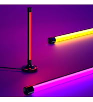 UpWay Dolgu Led Işık Usb 16 Renk Kumandalı 40 Cm Rgb Aydınlatma Gece Lambası (Beyaz)