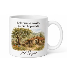 Ninemin Köyü Temalı Kişiye Özel Kupa Bardak Anneanne Hediye Kupa