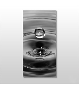 Su Damlası Kanvas Tablo 120x180cm (Karışık)