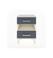 Arges Komodin Tek Raflı 2 Çekmeceli 44x30x64 Aytaşı-Antrasit