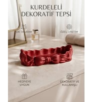 Kurdeleli Aksesuar Kutusu ve Dekoratif Takı Çanağı