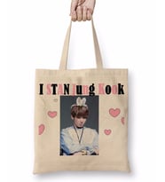 Bts Jung Kook Baseball Sleeve Bez Çanta Uzun Saplı